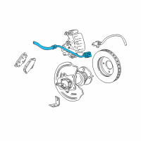 OEM 2003 Ford Mustang Brake Hose Diagram - 3R3Z-2A442-AA