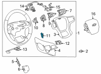 OEM Chevrolet Silverado 1500 LD SWITCH ASM-RDO VOL Diagram - 13540148