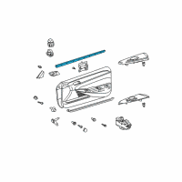 OEM 2004 Toyota Solara Belt Weatherstrip Diagram - 68171-AA010