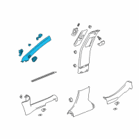 OEM Chevrolet Malibu Weatherstrip Pillar Trim Diagram - 22875202