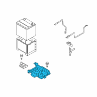 OEM 2010 Kia Forte Koup Tray Assembly-Battery Diagram - 371502H100
