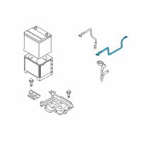 OEM 2007 Hyundai Elantra Wiring Assembly-Battery(+) Diagram - 91850-2H210