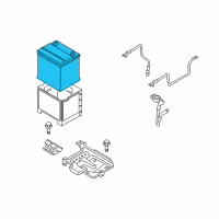 OEM 2010 Hyundai Accent Interstate Battery Assembly Diagram - 00275-15001