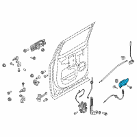 OEM 2019 Ford F-250 Super Duty Handle, Inside Diagram - GL3Z-1522600-BB