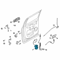 OEM 2016 Ford F-150 Door Latch Assembly Diagram - CK2Z1526413G