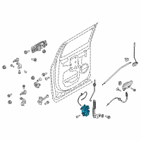 OEM 2017 Ford F-150 Door Lock Diagram - CK2Z1526413G