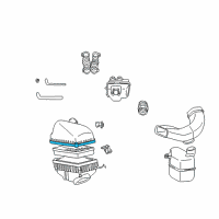 OEM Lexus ES300 Cap Sub-Assy, Air Cleaner Diagram - 17705-20060