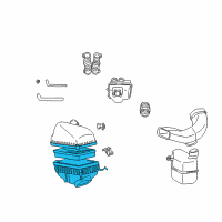 OEM Lexus ES300 Cleaner Assy, Air Diagram - 17700-20120