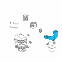 OEM Lexus ES300 Inlet Assy, Air Cleaner Diagram - 17750-20080