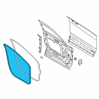 OEM Ford Explorer Weatherstrip On Body Diagram - LB5Z-7820708-A