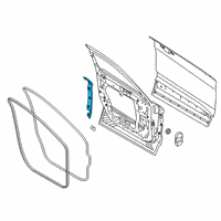 OEM Ford Police Interceptor Utility Rear Weatherstrip Diagram - LB5Z-7820520-A