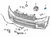 OEM 2021 Jeep Grand Cherokee L RADAR Diagram - 68440562AJ