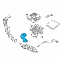 OEM 2016 Buick Envision Inlet Duct Diagram - 13381198