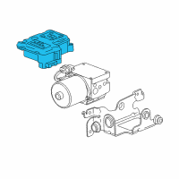 OEM 2002 Chevrolet Trailblazer Electronic Brake Control Module Assembly (Remanufacture) Diagram - 19244901