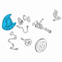 OEM 2021 Lexus ES350 Brake Dust Shield Diagram - 4780433010