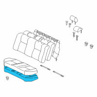 OEM 2006 Toyota Corolla Seat Cushion Pad Diagram - 71503-02120