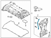 OEM 2022 Hyundai Santa Cruz Guide-Oil Level Gauge Diagram - 26612-2S101