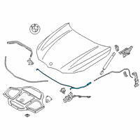 OEM 2021 BMW 740i xDrive Bowden Cable Diagram - 51-23-7-347-414
