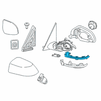 OEM 2019 BMW X7 Auxiliary Turn Indicator, Mirror, Left Diagram - 63-13-7-441-439