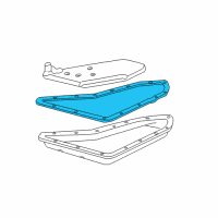 OEM 1992 Pontiac Trans Sport Pan Gasket Diagram - 8678168