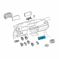 OEM Lexus IS250 Control Assy, Air Conditioner Diagram - 55900-53190