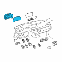 OEM Lexus Meter Assy, Combination Diagram - 83800-53J50