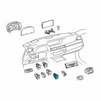 OEM Lexus IS350 Switch Assembly, Luggage Diagram - 84840-53050