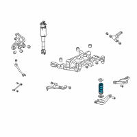 OEM 2005 Cadillac SRX Rear Spring Diagram - 10356529