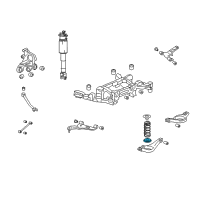 OEM 2007 Cadillac CTS Insulator Asm-Rear Spring Lower Diagram - 25707735