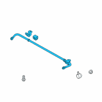 OEM Hyundai Genesis Coupe Bar Assembly-Rear Stabilizer Diagram - 55510-2M500