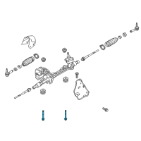 OEM 2016 Lincoln MKS Gear Assembly Mount Bolt Diagram - -W716182-S439