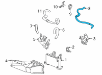 OEM 2021 Toyota Highlander Oil Hose Diagram - 32943-0E210