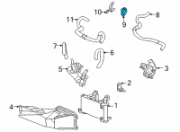 OEM 2022 Toyota Highlander Oil Hose Clamp Diagram - 32928-0E010