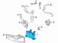 OEM 2022 Toyota Highlander Transmission Cooler Diagram - 32910-0E090