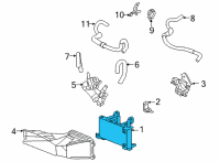 OEM 2021 Toyota Highlander Transmission Cooler Diagram - 32910-0E090