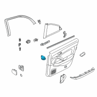 OEM 2003 Infiniti Q45 Power Seat Switch Assembly Rear Left Diagram - 25496-AR010