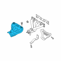 OEM 2010 Kia Optima Protector-Heat Upper Diagram - 285252G010