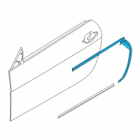 OEM BMW M6 Channel Sealing, Inside, Door, Front Left Diagram - 51-33-7-008-573