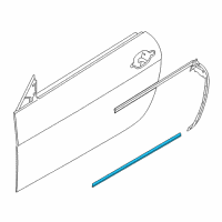 OEM BMW 650i Gasket, Door Joint, Bottom Front Diagram - 51-33-7-008-565