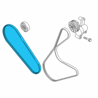 OEM 2015 Ford Edge AC Belt Diagram - DA8Z-8620-A