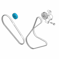 OEM 2016 Lincoln MKT Serpentine Idler Pulley Diagram - DS7Z-8678-A