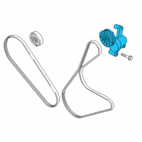 OEM Lincoln Nautilus Serpentine Tensioner Diagram - K2GZ-6A228-C