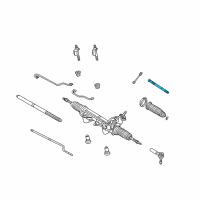 OEM 2005 Ford Explorer Sport Trac Inner Tie Rod Diagram - 1L5Z-3280-AA