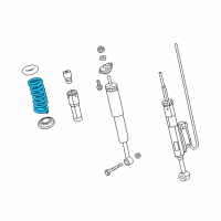 OEM Dodge Charger Rear Coil Spring Diagram - 68083432AC