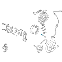 OEM 2010 Hyundai Tucson Pin-Shoe Hold Down Diagram - 58323-1H000