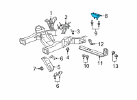 OEM 1997 Ford E-350 Econoline Rear Mount Diagram - F81Z-6068-DA