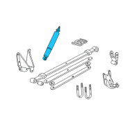 OEM 1995 Ford Bronco Shock Diagram - 5U2Z-18V125-BBA