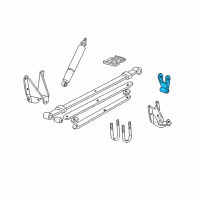 OEM Ford F-250 Shackle Assembly Diagram - F65Z-5776-DB