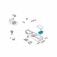 OEM Infiniti G35 Center Console Cup Holder Assembly Diagram - 68430-AL810