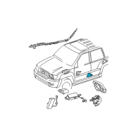OEM Toyota 4Runner Side Sensor Diagram - 89830-35010